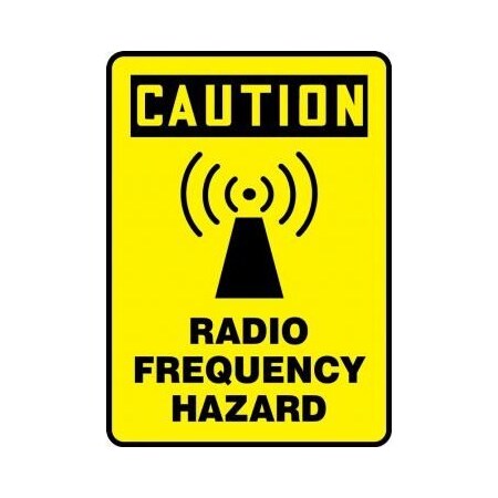 OSHA CAUTION Safety Sign RADIO MRFQ617VA